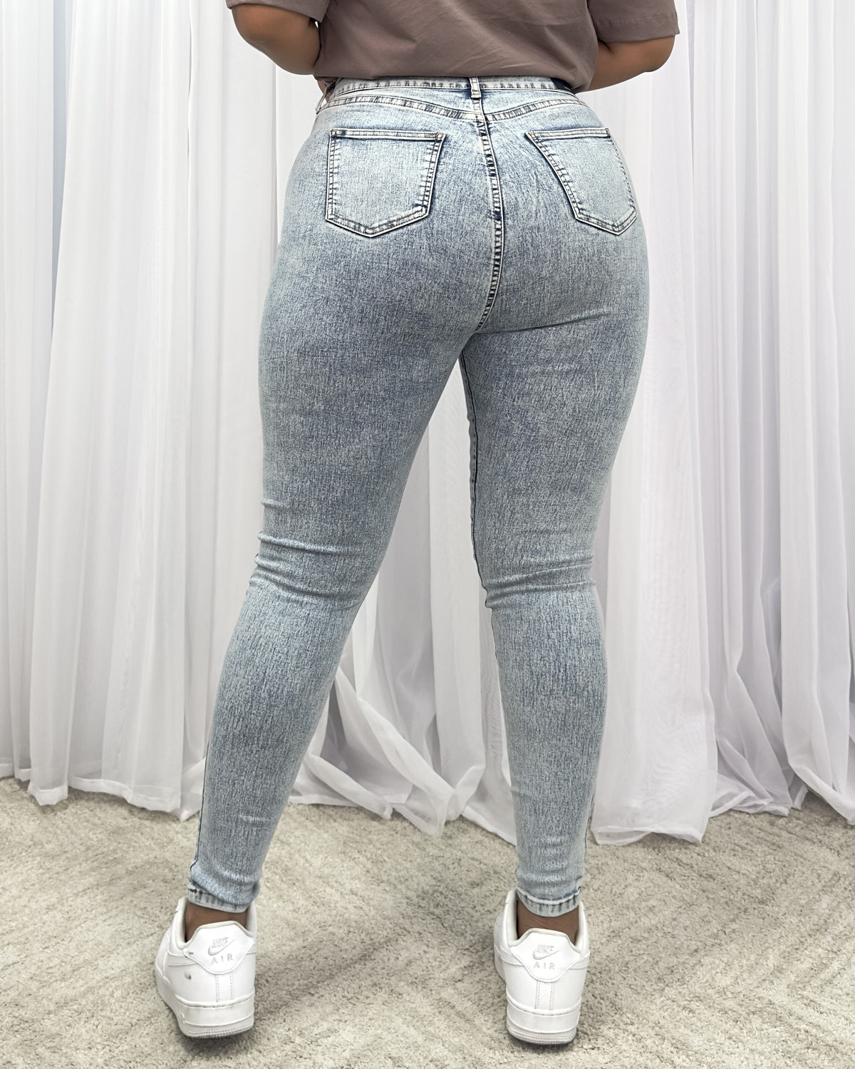 Super High Waist Skinny Plus 100714