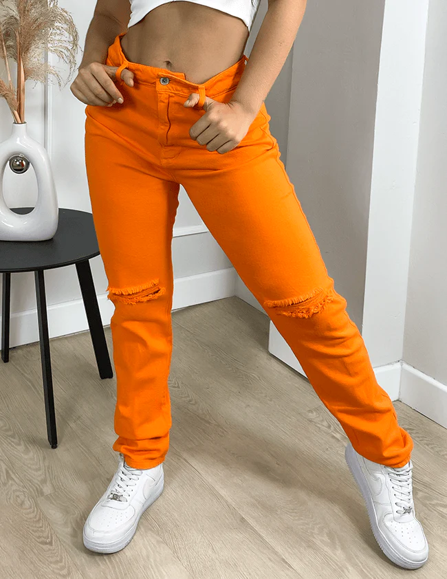 jean naranja