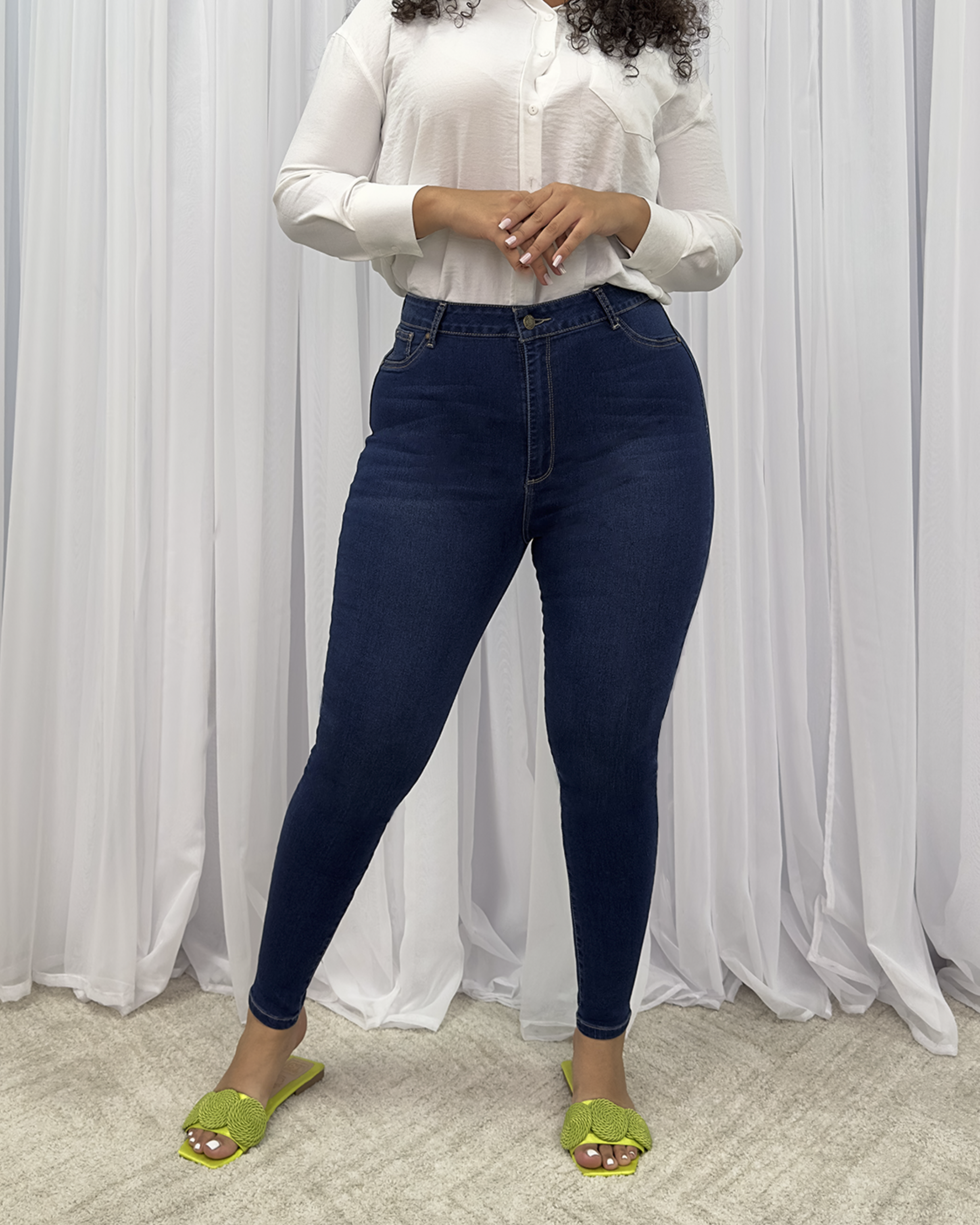 Super High Waist Skinny Plus 100711