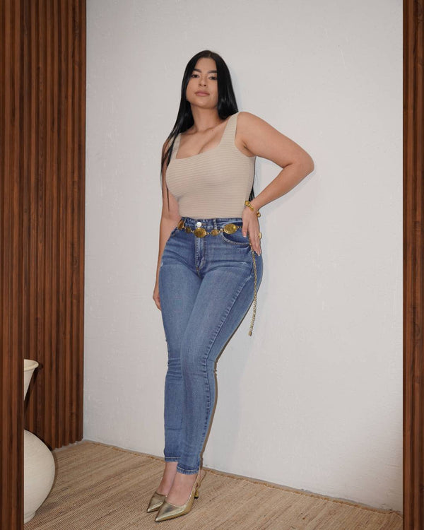 Super High Waist Skinny 101162