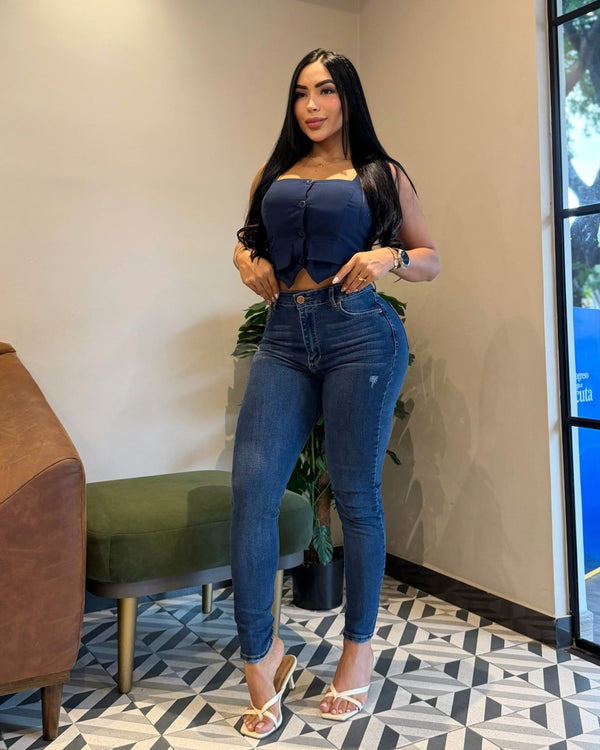 101589 Super High Waist Skinny